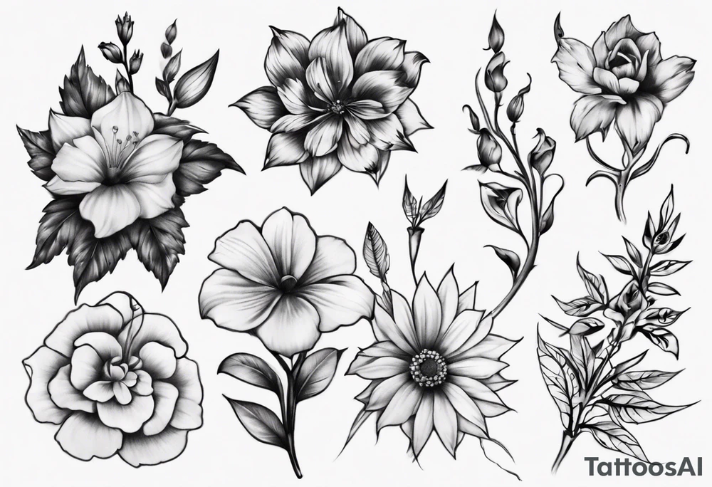flower tattoo idea