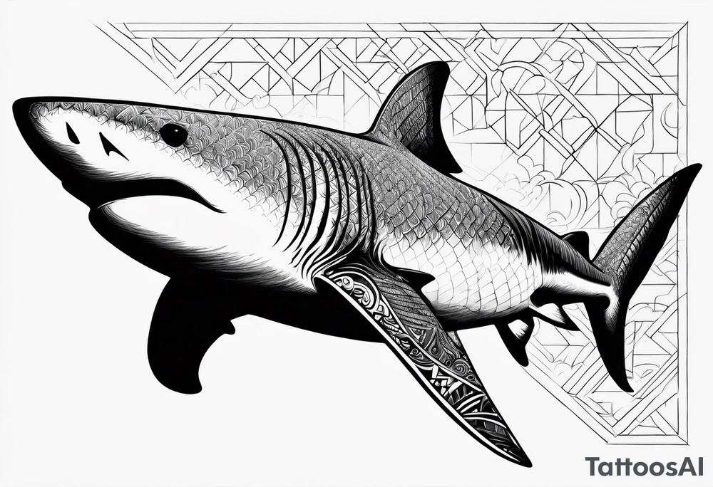 Tahitian Shark tattoo idea