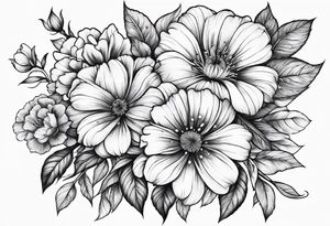 sword
sword true flower 
fine line
gentle
thin lines
floral design tattoo idea
