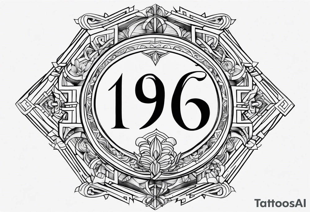1996 in Romans number tattoo idea