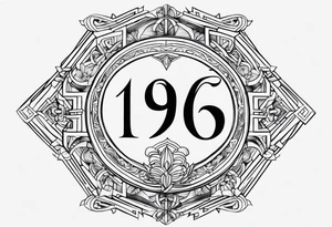 1996 in Romans number tattoo idea