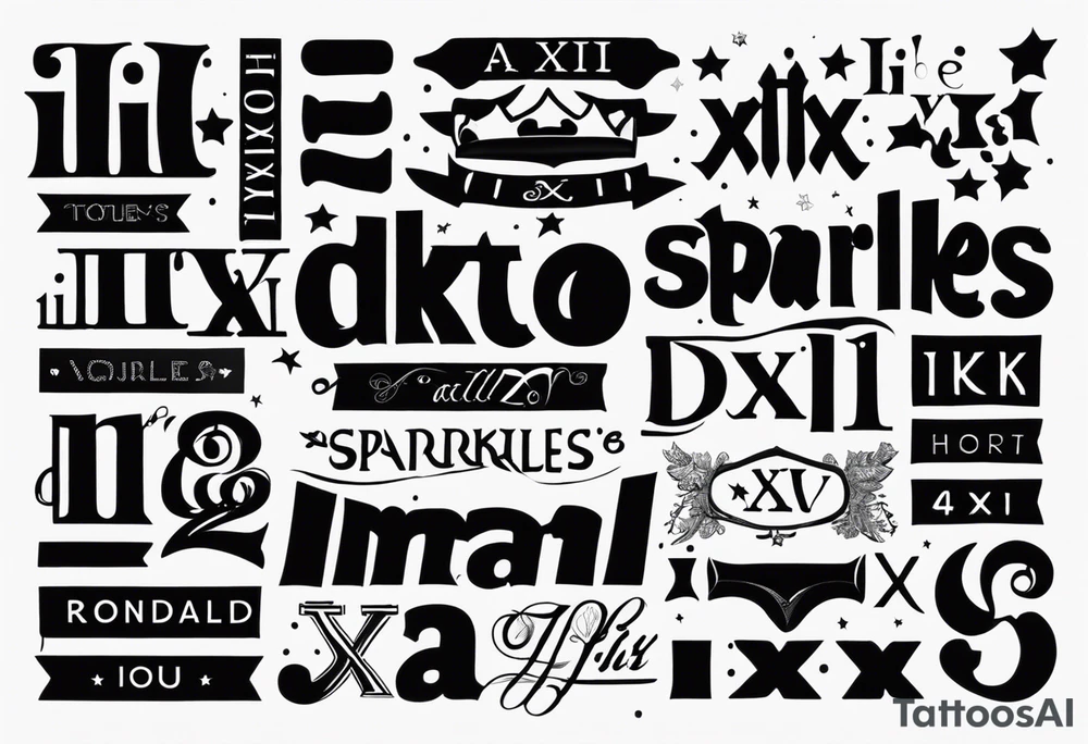 III•XI•XIX ronald and sparkles on the wrist tattoo idea