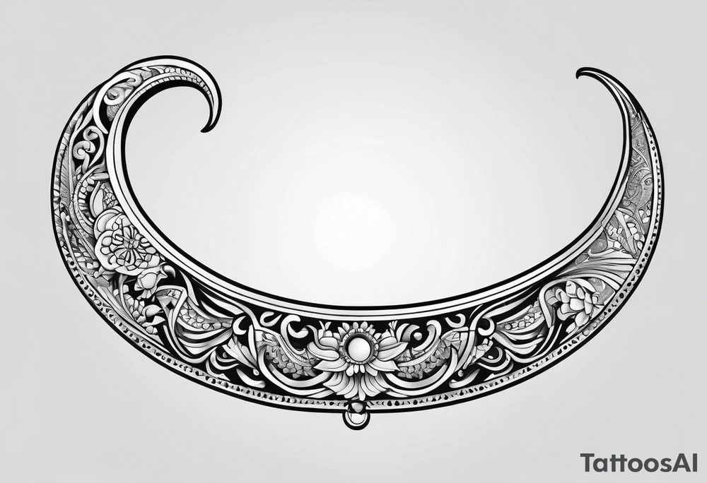 tamil traditional boomerang tattoo idea