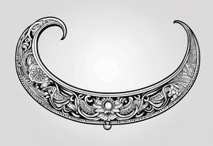 tamil traditional boomerang tattoo idea