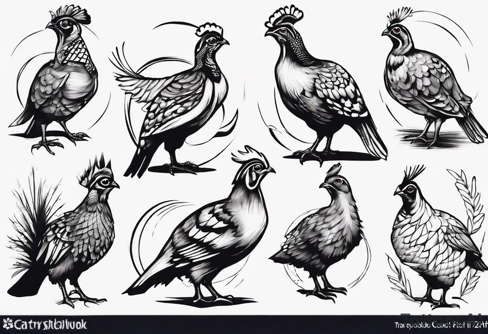 ruffled grouse tattoo idea