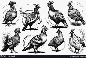 ruffled grouse tattoo idea
