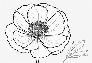 A buttercup for my brother who past away and was my best friend. It was our childhood flower. Thin lines and a small tattoo. His name is Casey.   Add a stem and make it less.  Add his name to it tattoo idea