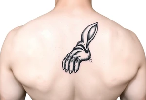 Beautiful rabbit foot tattoo idea