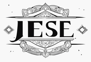 The name Jesse tattoo idea