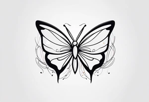 Butterfly changing tattoo idea
