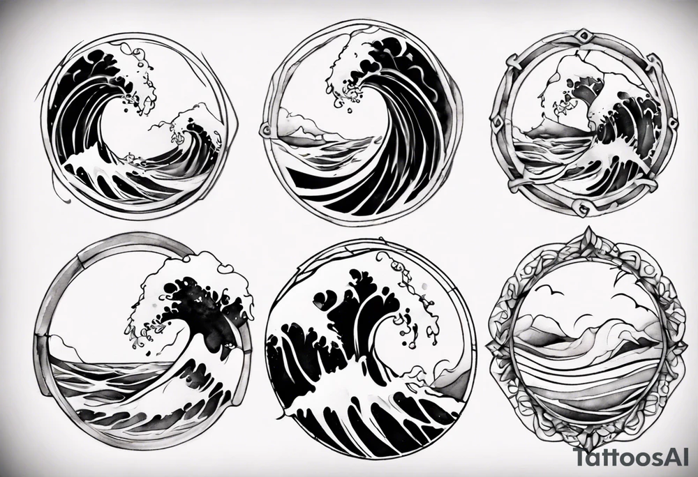 Waves tattoo idea