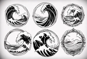 Waves tattoo idea
