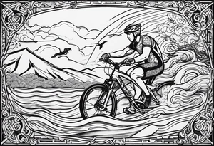 Triathlon tattoo idea