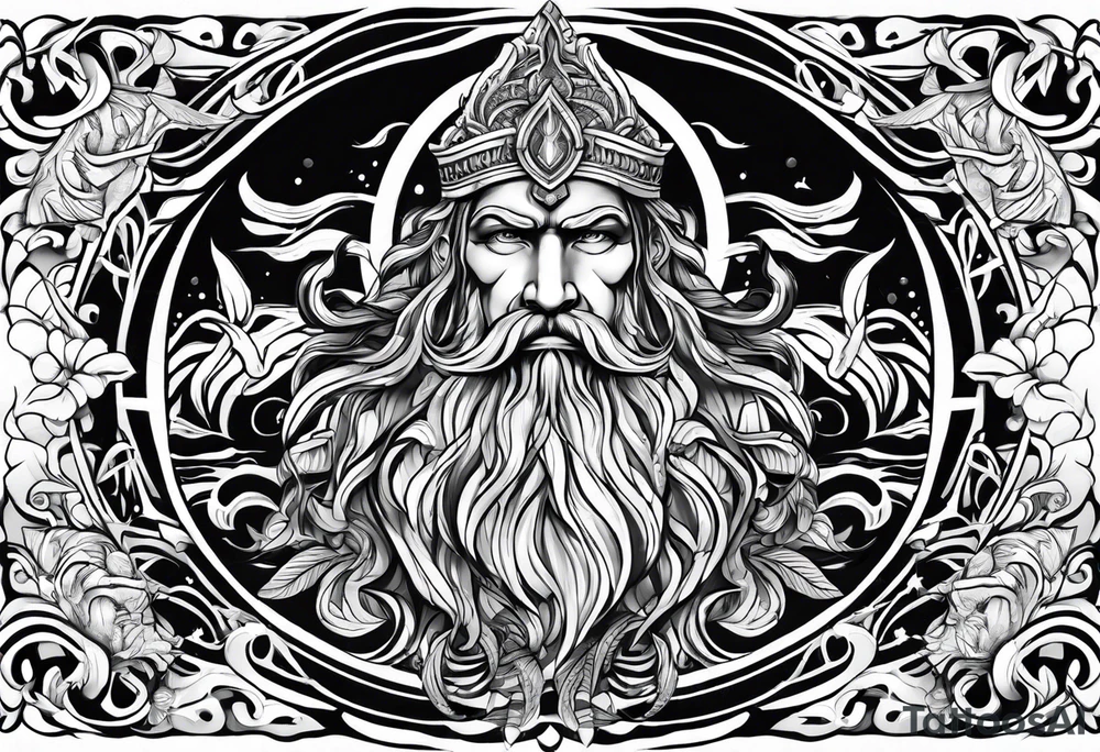 poseidon water tattoo tattoo idea