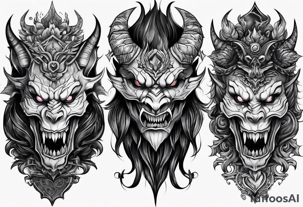 Demon tattoo idea