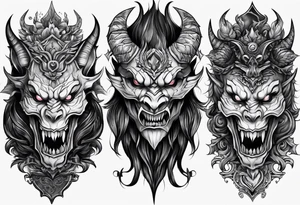 Demon tattoo idea