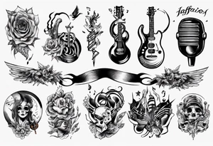 music band tattoo idea