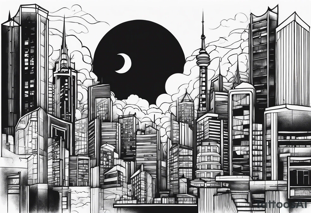 city tattoo idea