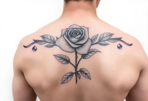 Rose Name Clark weed tattoo idea