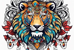 Armband with alpha animals tattoo idea
