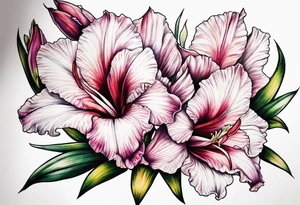 gladiolus design tattoo idea