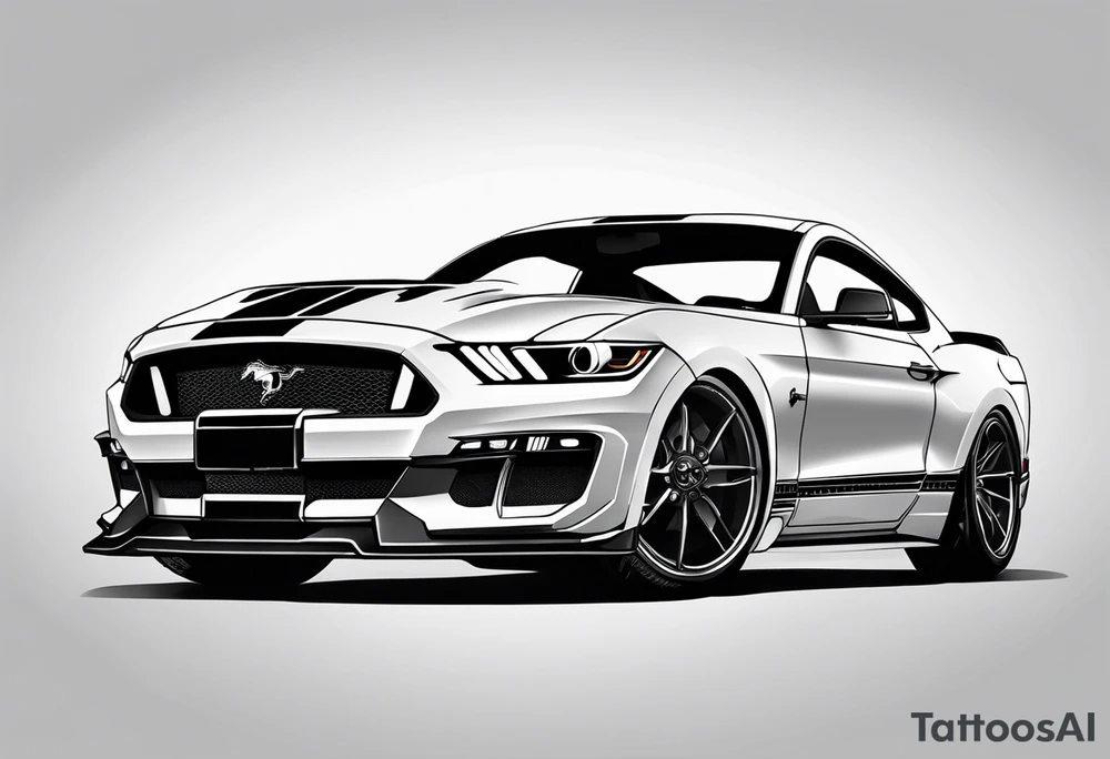 Mustang car tattoo idea