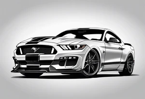 Mustang car tattoo idea