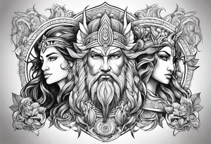 mythological gods tattoo idea