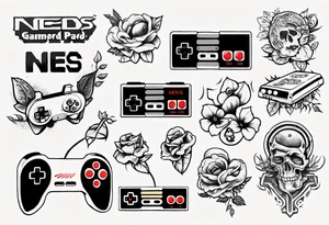Nes gamepad tattoo idea