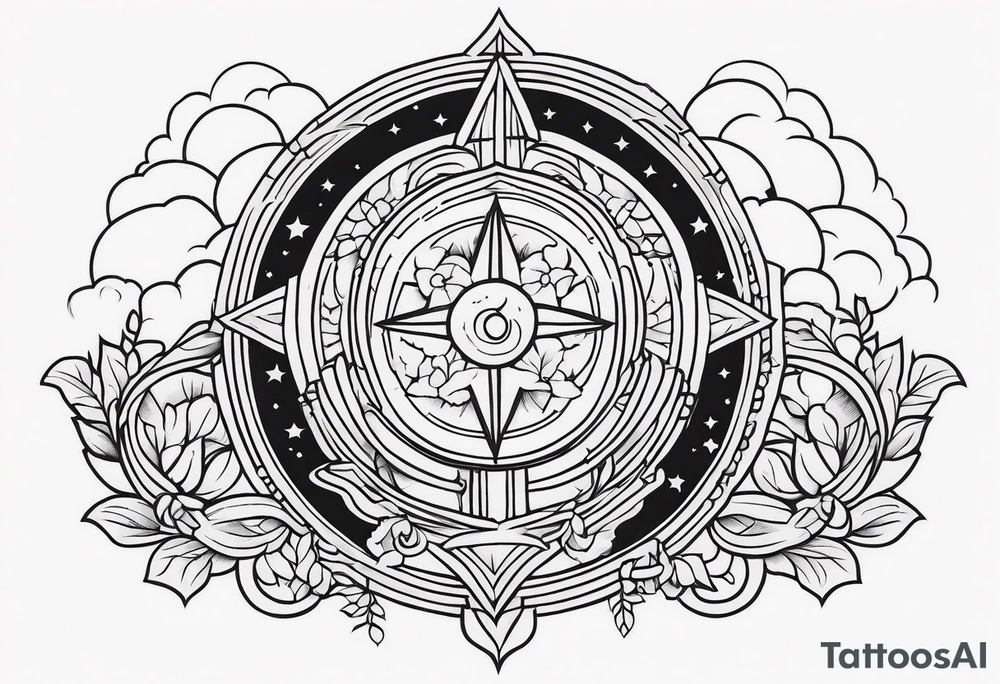 heaven vintage tattoo style old school traditional tattoo idea