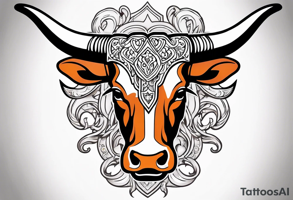 Hook em longhorns tattoo idea