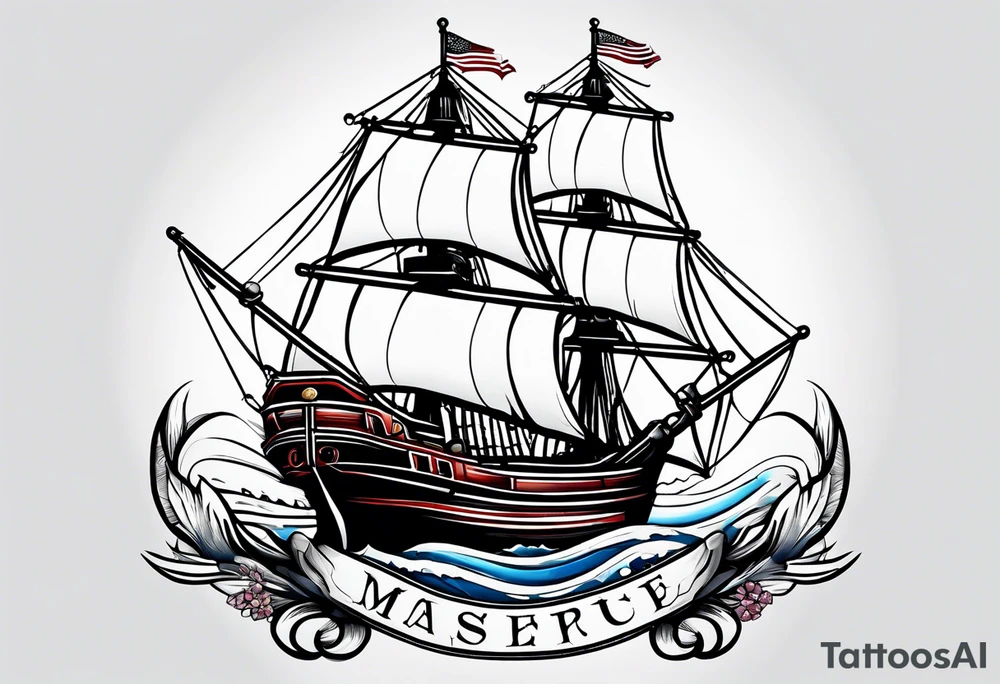 Nautical, faith, patriotic tattoo idea