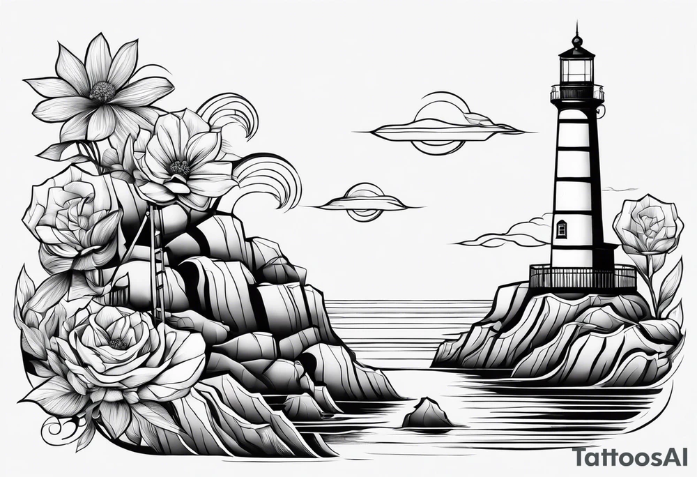 Octagons, filled in with random blanks. One with a light house tattoo idea