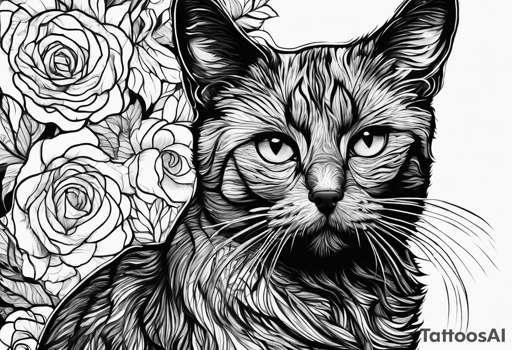 Dog fucking cat tattoo idea