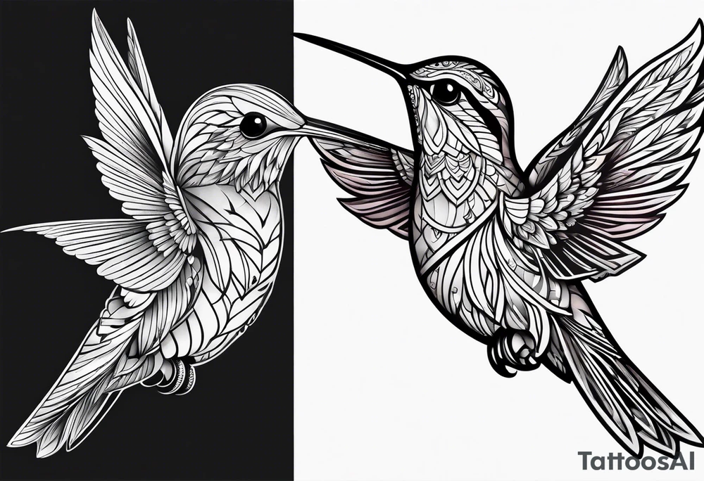 Hummingbird tattoo idea