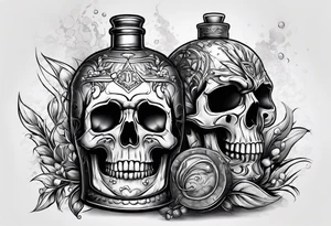 Broken potion bottle, wisconsin tattoo idea