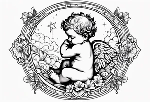 putti praying tattoo idea