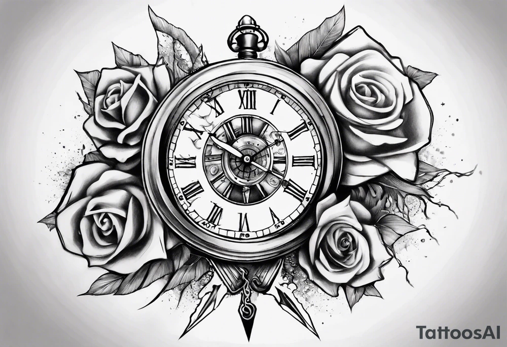 reloj de arena tattoo idea
