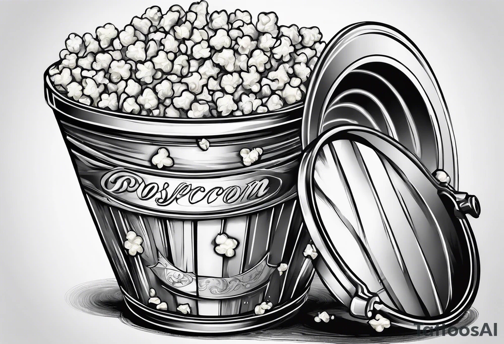 popcorn bucket tattoo idea