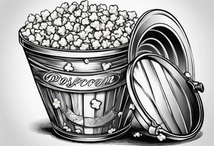 popcorn bucket tattoo idea