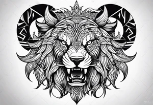 a beast or a god tattoo idea