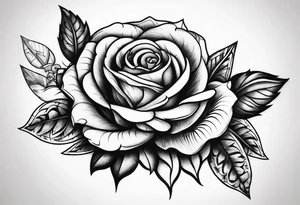 Skanderbeg roses time tattoo idea