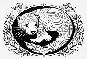 Female otter tattoo idea