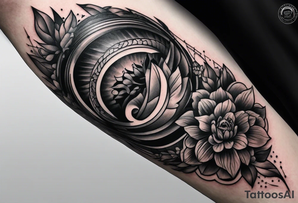 extreme tissue pain on elbow tattoo idea