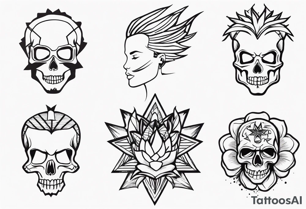 Punk inspired tattoo idea