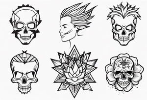 Punk inspired tattoo idea