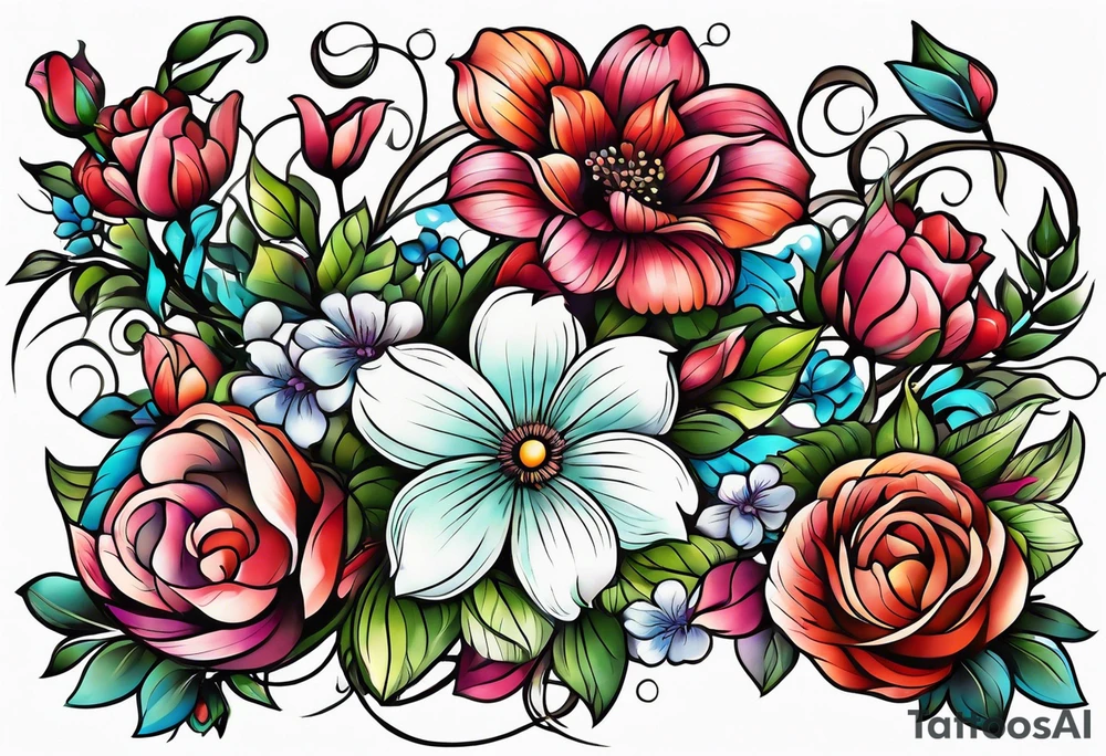 flower tattoo idea
