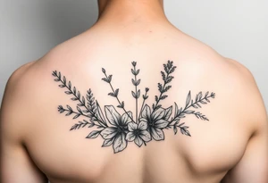 an herb bouquet tattoo idea