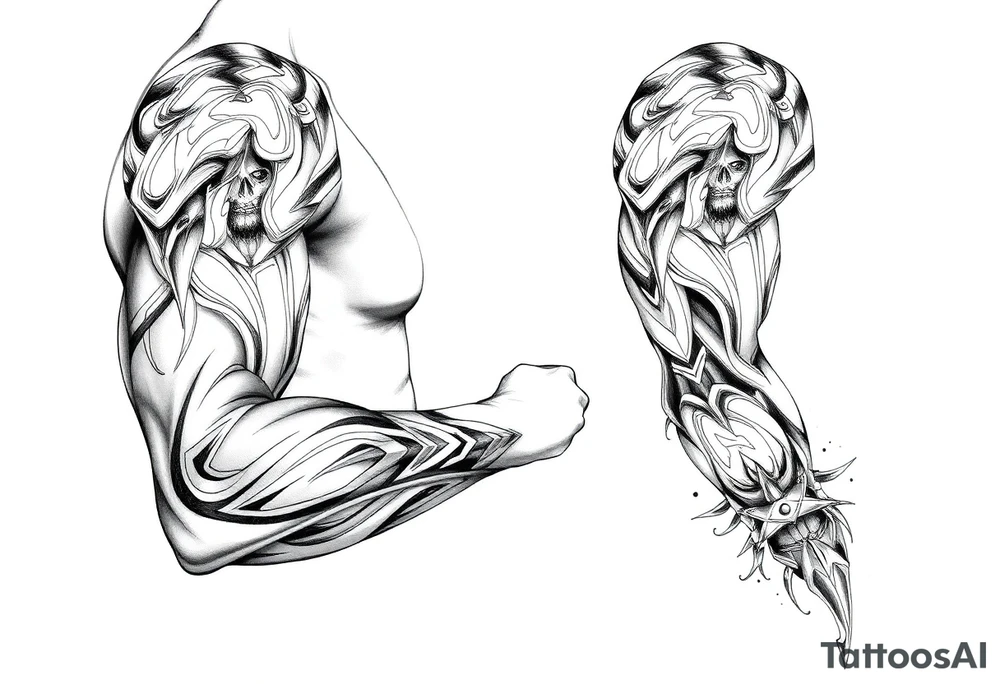 Upper arm 
Half sleeve tattoo idea