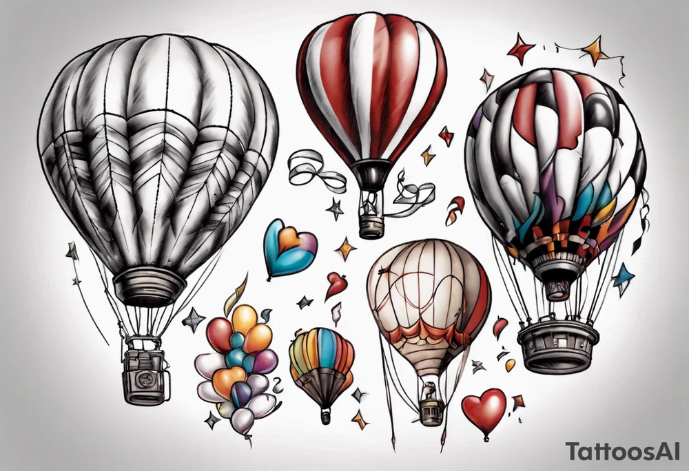 up! balloons tattoo idea